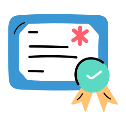 Certificate sticker
