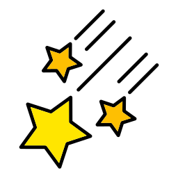estrellas fugaces icono