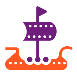 Viking ship  icon