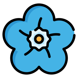 Alpine forget me not icon