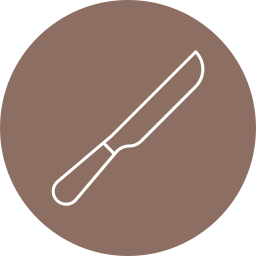 cuchillo para el pan icono