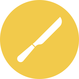 coltello per il pane icona