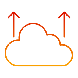 dati cloud icona