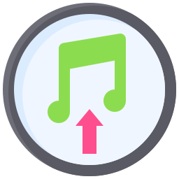 muziek uploaden icoon