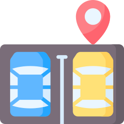 terrain de stationnement Icône