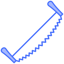 Two handed saw icon