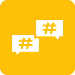 Hashtags Ícone