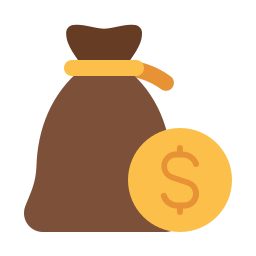 bolsa de dinero icono