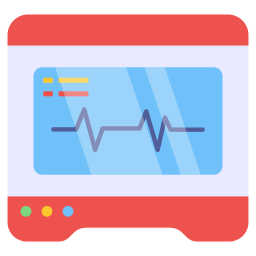 monitor de ecg icono