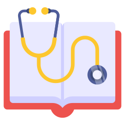 libro médico icono