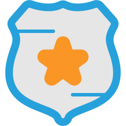 escudo de policia icono