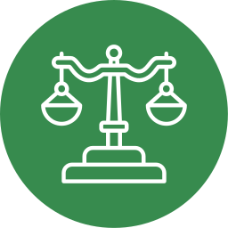 Justice scale icon