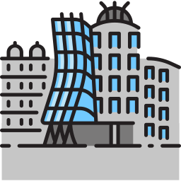 Dancing house icon