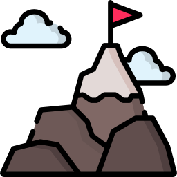 bergbeklimmen icoon