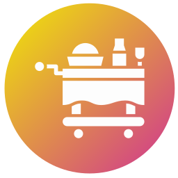 Food trolley icon