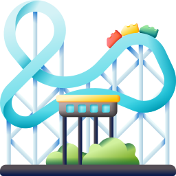 Roller coaster icon