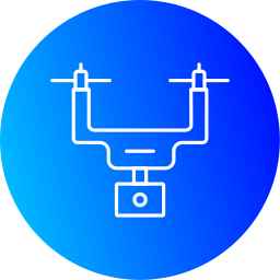 Camera drone icon