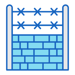 Wire fence icon