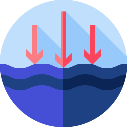 Low tide icon