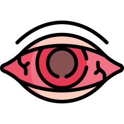 olho vermelho Ícone