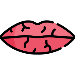 lèvres séchées Icône