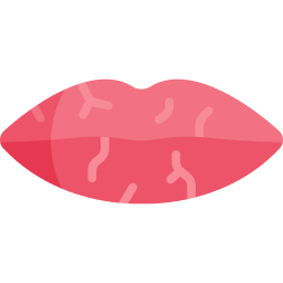 Dried lips icon