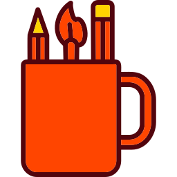 Pencil holder icon