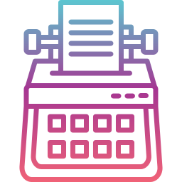 Typewriter icon