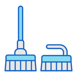 Cleaning brush icon