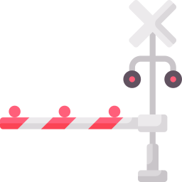 Железнодорожный переезд иконка