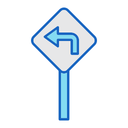 Road sign icon