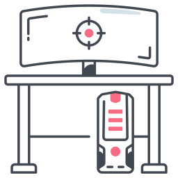 conjunto de computadora icono