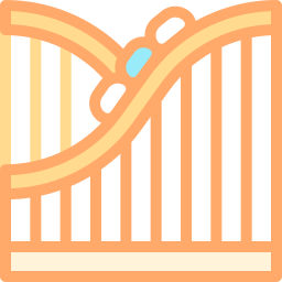 Roller coaster icon