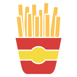 batatas fritas Ícone