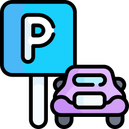 aparcamiento de coches icono