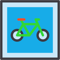 Carril bici icono