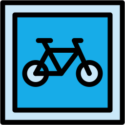 fahrradweg icon