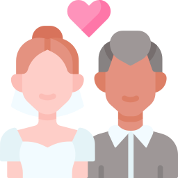 recién casados icono