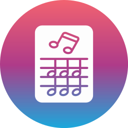 Music score icon