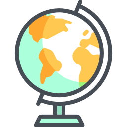 Earth globe icon