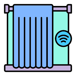 Smart curtain icon