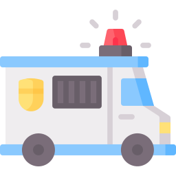carro de polícia Ícone