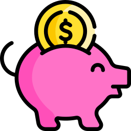 Saving money icon