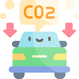 lage uitstoot icoon