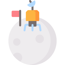 Moon landing icon