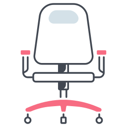 sedia della scrivania icona