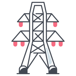 Электрическая башня иконка