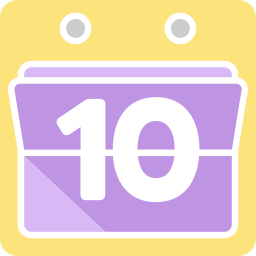 Calendar date icon