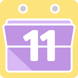 Calendar date icon