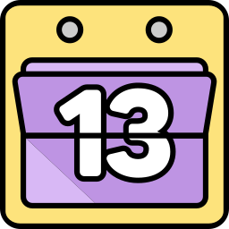 Calendar date icon